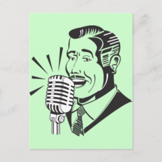Radiosprecher Postkarte (Vorderseite)