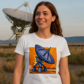 Radioteleskop Weltraumwissenschaft T-Shirt