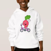 Radisch mit Fahrrad Hoodie (Vorderseite)