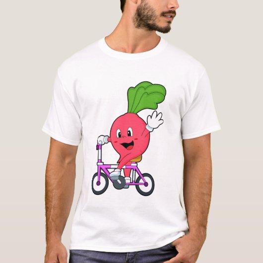 Radisch mit Fahrrad T-Shirt (Vorderseite)