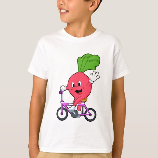 Radisch mit Fahrrad T-Shirt (Vorderseite)