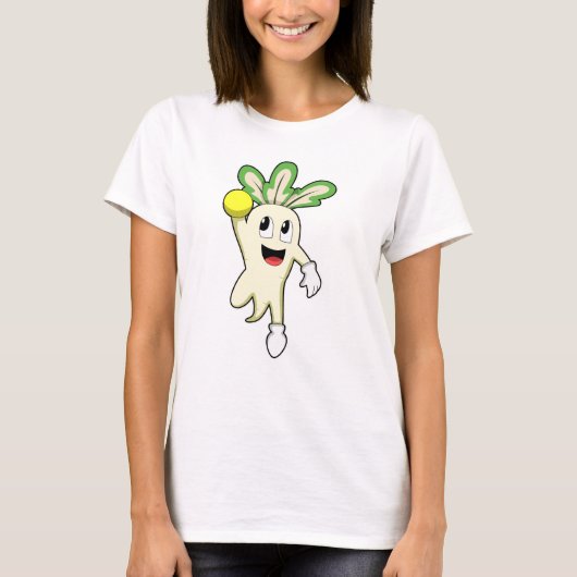 Radish at Handball player with Handball T-Shirt (Vorderseite)