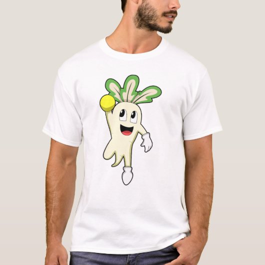 Radish at Handball player with Handball T-Shirt (Vorderseite)