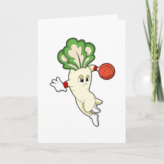 Radish beim Basketball Sports Karte (Vorderseite)