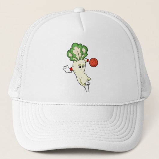 Radish beim Basketball Sports Truckerkappe (Vorderseite)