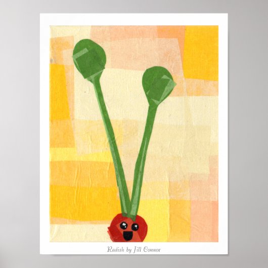 Radish Collage - Print Poster (Vorne)