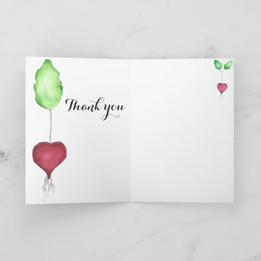 Radish Dankeschön Karte (Innenseite)