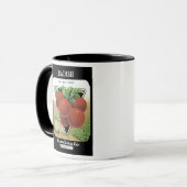 Radish Early Red Turnip Card Seed Co Tasse (Vorderseite Links)