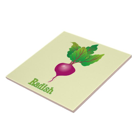 Radish Illustration Decorative Kitchen Accent Tile Fliese (Seite)