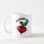 Radish-ing Funny Veggie Radish Pun Kaffeetasse (Links)