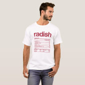 Radish Nutrition Fact Funny Erntedank Weihnachten T-Shirt (Vorne ganz)