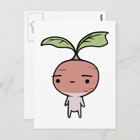 Radish Postkarte (Vorne/Hinten)