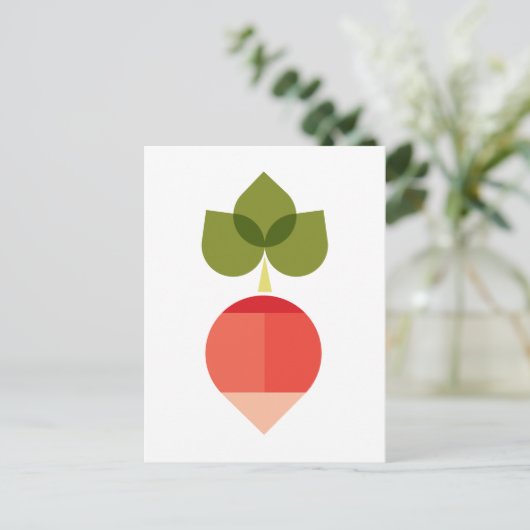 Radish Postkarte (Stehend Vorderseite)