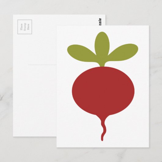 Radish Postkarte (Vorne/Hinten)
