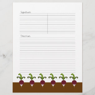 Radish Recipe Letterhead
