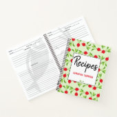 Radish Red Green Muster Rezept Leere Cookbook Notizblock (Innenseite)