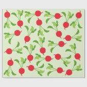 Radish Red Green Pattern Geschenkpapier (Flach)