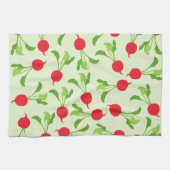 Radish Red Green Pattern Geschirrtuch (Horizontal)