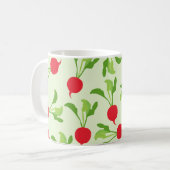 Radish Red Green Pattern Kaffeetasse (Vorderseite Links)
