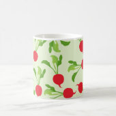 Radish Red Green Pattern Kaffeetasse (Mittel)