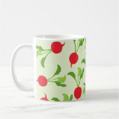 Radish Red Green Pattern Kaffeetasse (Links)