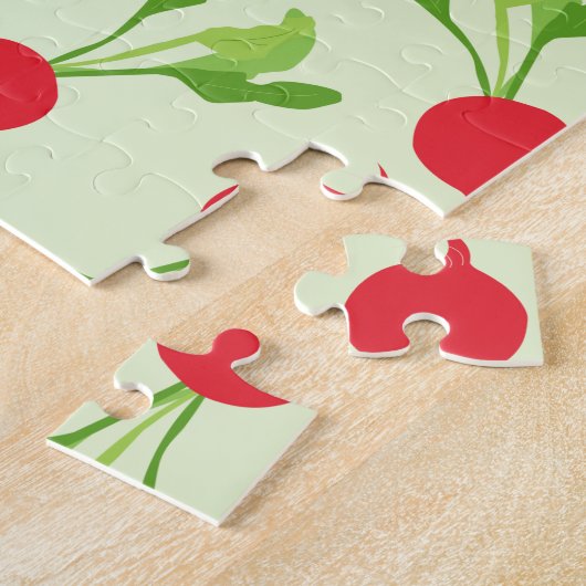 Radish Red Green Pattern Puzzle (Seite)