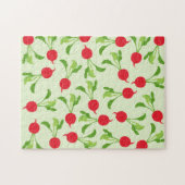 Radish Red Green Pattern Puzzle (Horizontal)