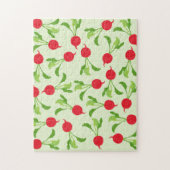 Radish Red Green Pattern Puzzle (Vertikal)