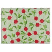 Radish Red Green Pattern Schneidebrett (Vorderseite)