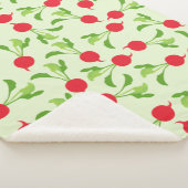 Radish Red Green Pattern Sherpadecke (3/4)