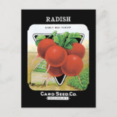 Radish Seed Pack Postkarte (Vorderseite)