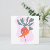 Radish und Carrot Card (Stehend Vorderseite)