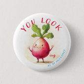Radish Valentine Shy Button (Vorderseite)