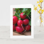Radishes Card Karte (Gelbe Blume)