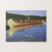 Radisson Groseilliers Voyagers Frederic Remington Puzzle (Horizontal)