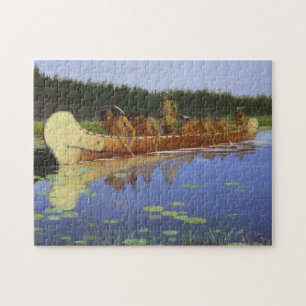 Radisson Groseilliers Voyagers Frederic Remington Puzzle