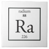 Radium Fliese (Vorderseite)