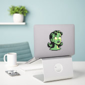 Radium Girl Aufkleber (Laptop auf Schreibtisch)