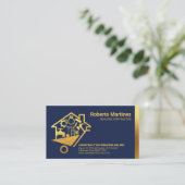 Radkarren für den Bau von Goldwerkzeugen Visitenkarte (Stehend Vorderseite)