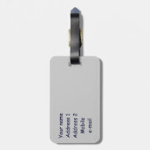 Radkeule Gepäckanhänger (Rückseite vertikal)