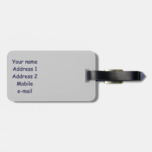 Radkeule Gepäckanhänger (Rückseite horizontal)