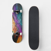 Radkunst - Abstraktes Mosaik Skateboard (Vorderseite)