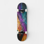 Radkunst - Abstraktes Mosaik Skateboard (Vorderseite)