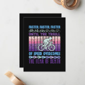 Radkunst schneller mitteilungskarte (Vorderseite/Rückseite Beispiel)