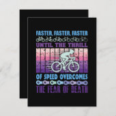 Radkunst schneller mitteilungskarte (Vorne/Hinten)