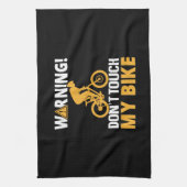 Radkunstwarnung Touch mein Fahrrad nicht Geschirrtuch (Vertikal)