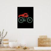 Radlobster MTB Cykologe Funny Cyclist Poster (Küche)