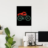 Radlobster MTB Cykologe Funny Cyclist Poster (Heimbüro)