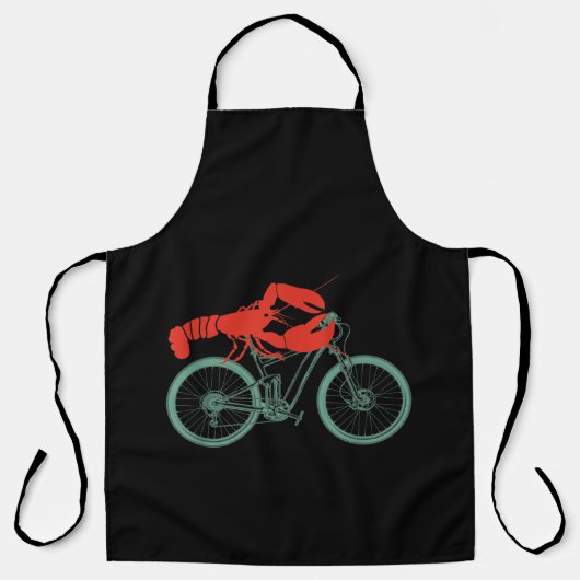 Radlobster MTB Cykologe Funny Cyclist Schürze (Vorderseite)