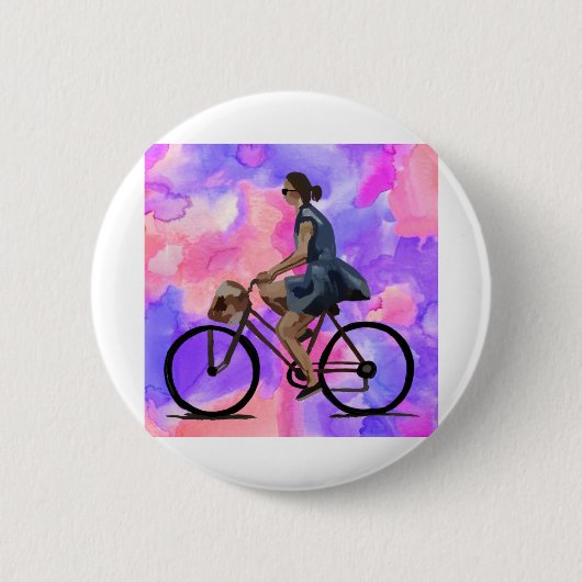 Radmädchen Button (Vorderseite)